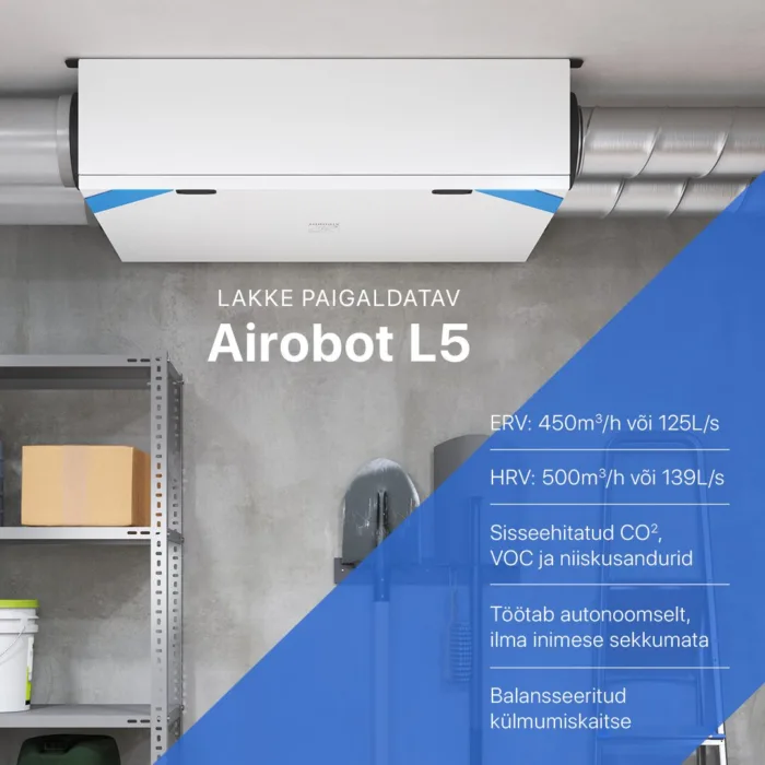 Airobot L5 Airobot nutikas soojustagastusega ventilatsioon